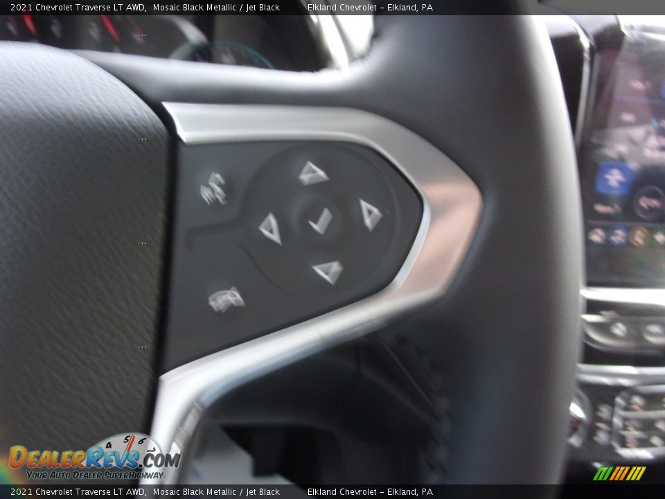 2021 Chevrolet Traverse LT AWD Mosaic Black Metallic / Jet Black Photo #22