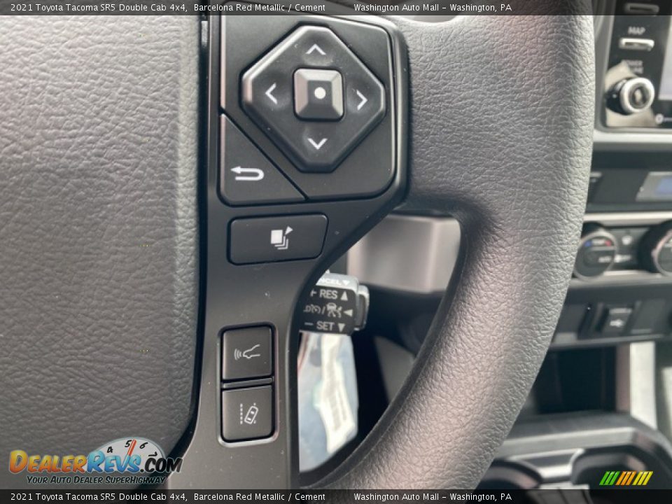 2021 Toyota Tacoma SR5 Double Cab 4x4 Barcelona Red Metallic / Cement Photo #7