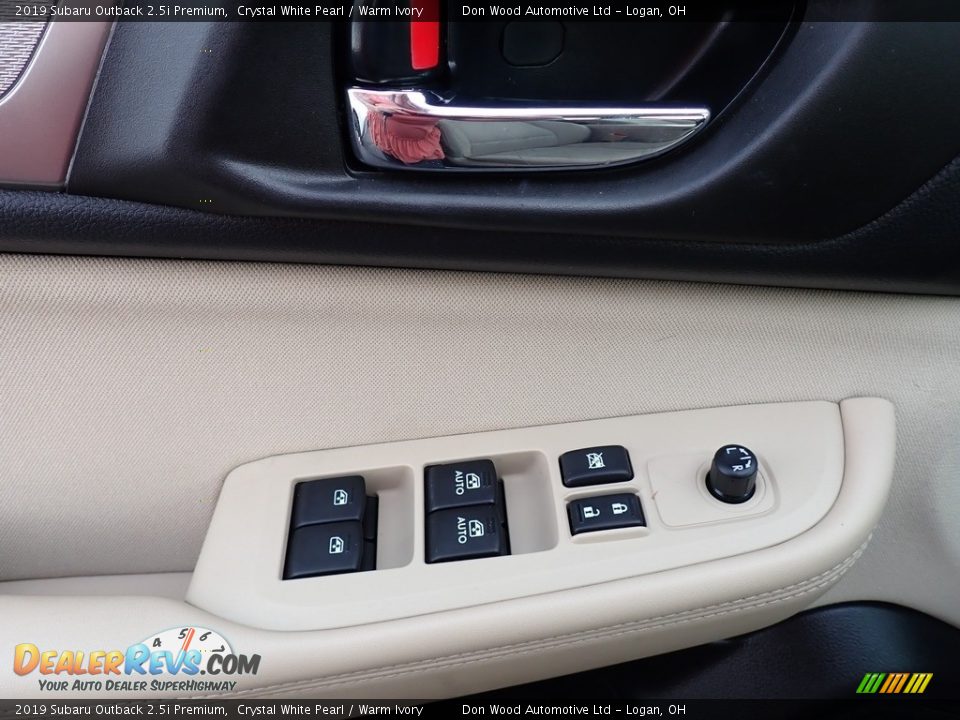 2019 Subaru Outback 2.5i Premium Crystal White Pearl / Warm Ivory Photo #19