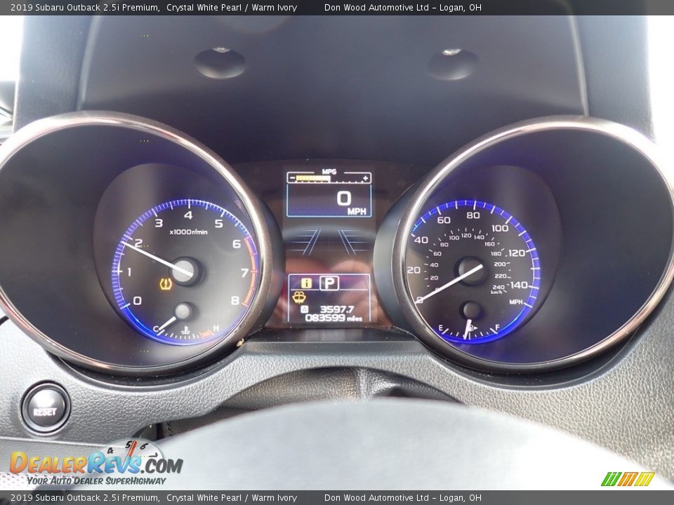 2019 Subaru Outback 2.5i Premium Crystal White Pearl / Warm Ivory Photo #22