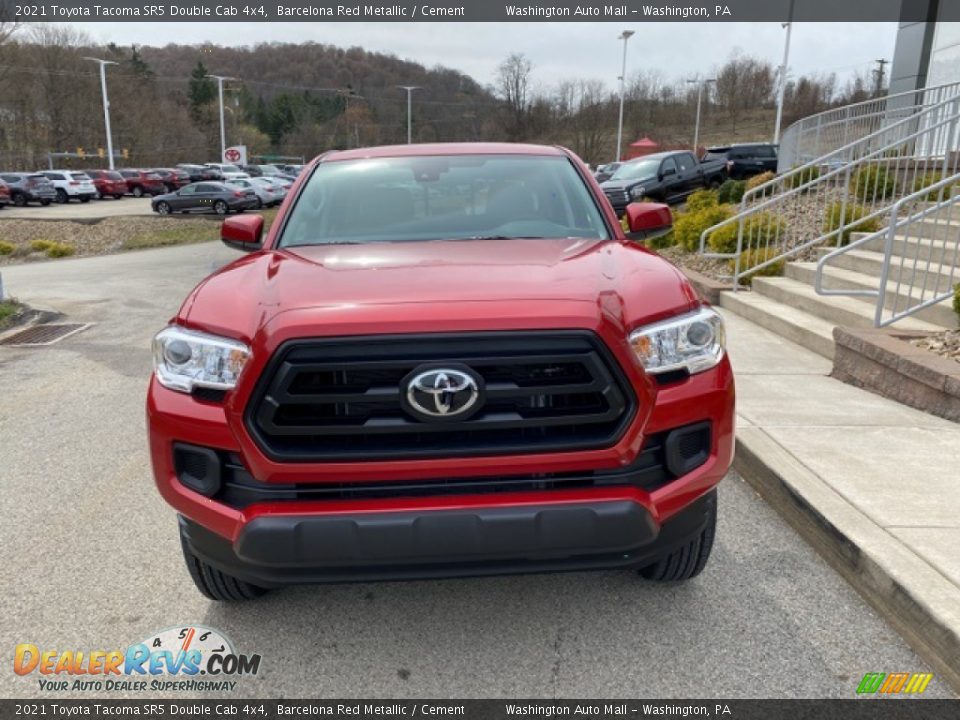 2021 Toyota Tacoma SR5 Double Cab 4x4 Barcelona Red Metallic / Cement Photo #11