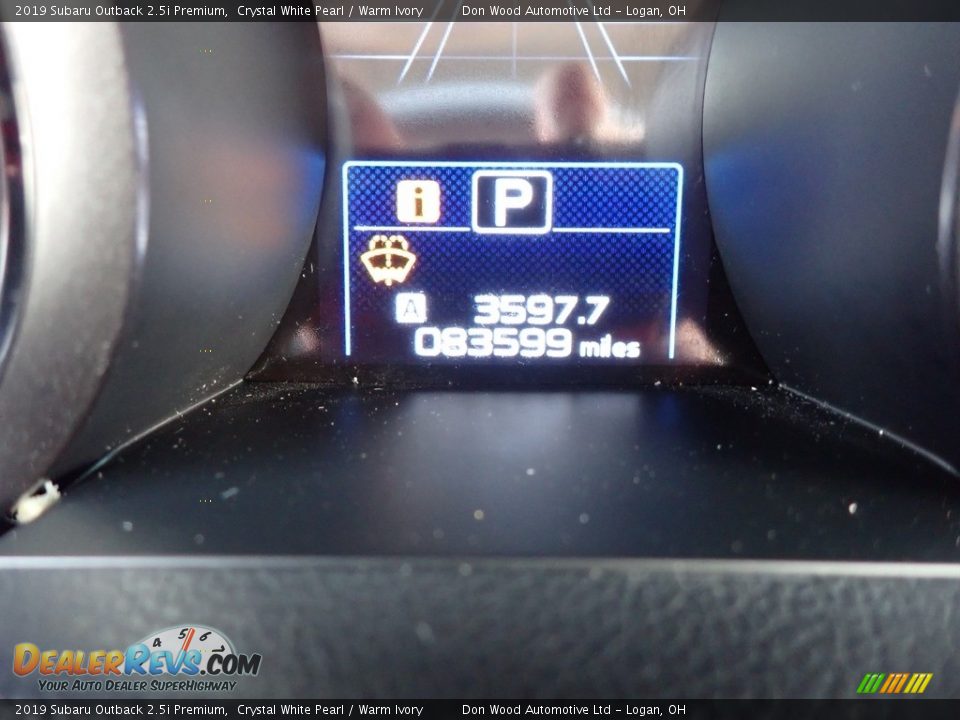 2019 Subaru Outback 2.5i Premium Crystal White Pearl / Warm Ivory Photo #23