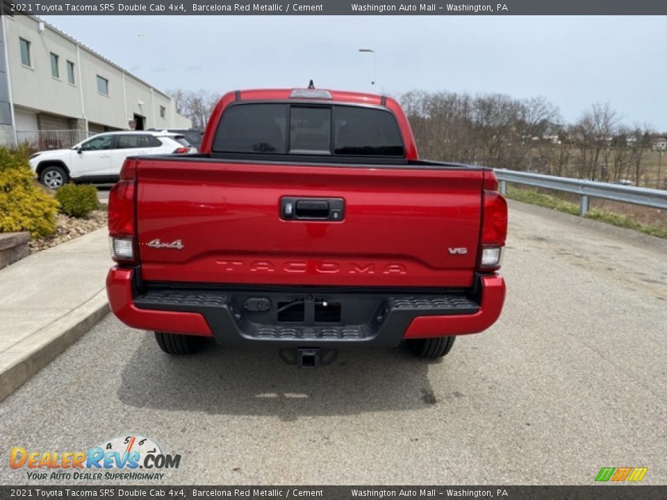 2021 Toyota Tacoma SR5 Double Cab 4x4 Barcelona Red Metallic / Cement Photo #14