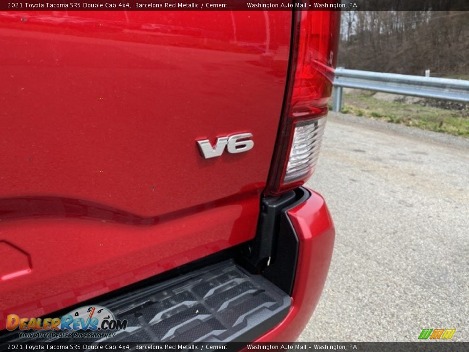 2021 Toyota Tacoma SR5 Double Cab 4x4 Barcelona Red Metallic / Cement Photo #20