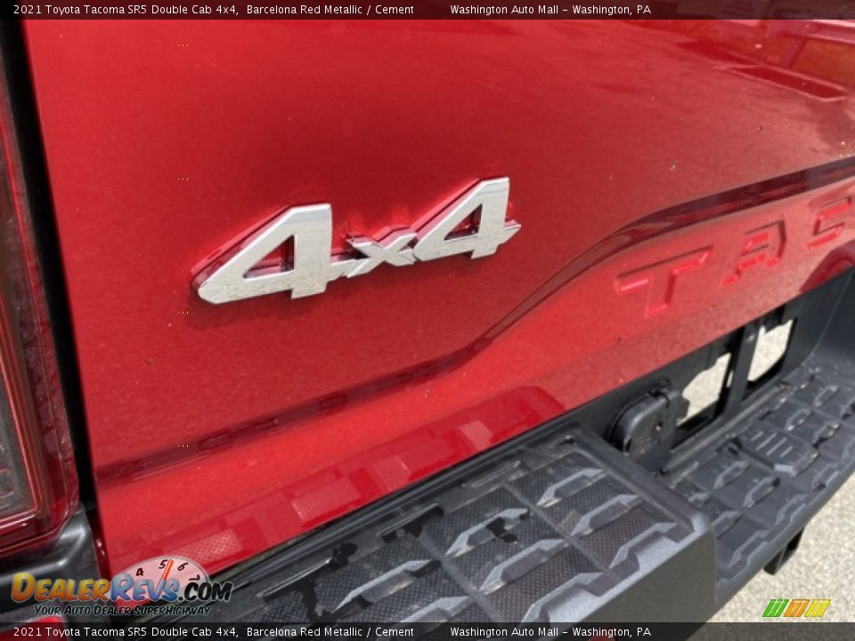 2021 Toyota Tacoma SR5 Double Cab 4x4 Barcelona Red Metallic / Cement Photo #21