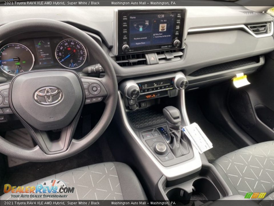 2021 Toyota RAV4 XLE AWD Hybrid Super White / Black Photo #3