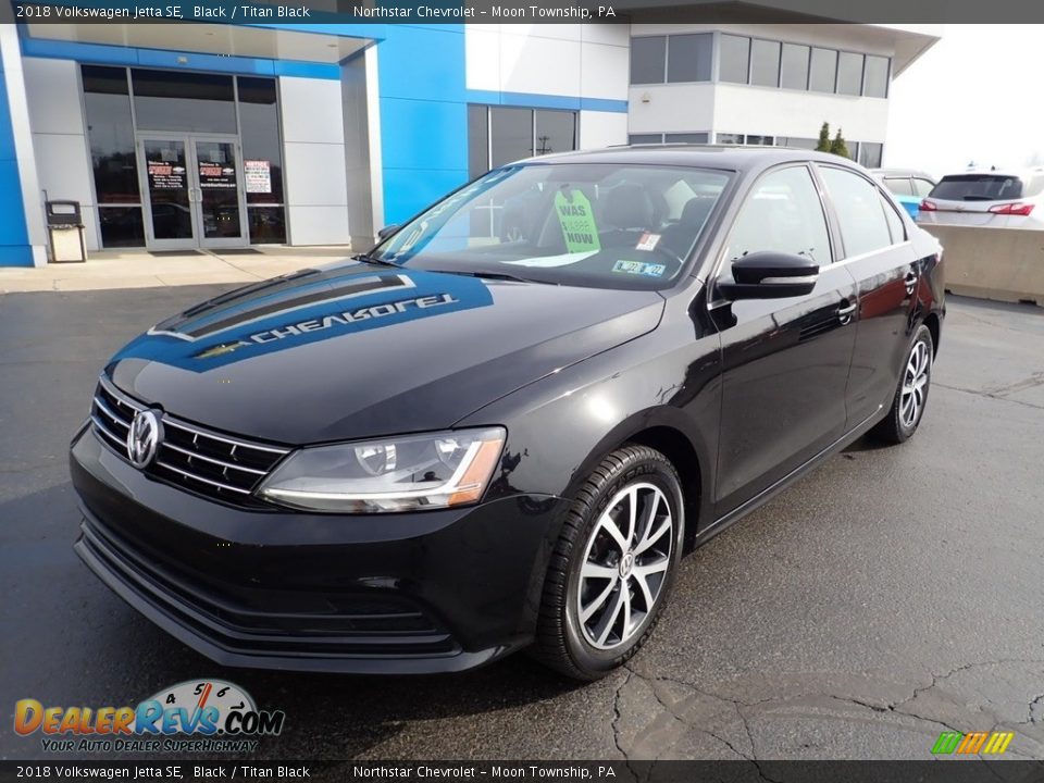 2018 Volkswagen Jetta SE Black / Titan Black Photo #2