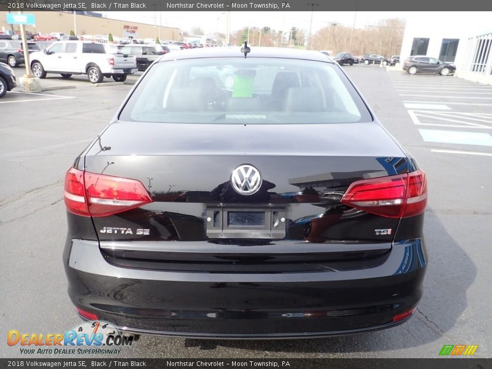 2018 Volkswagen Jetta SE Black / Titan Black Photo #6