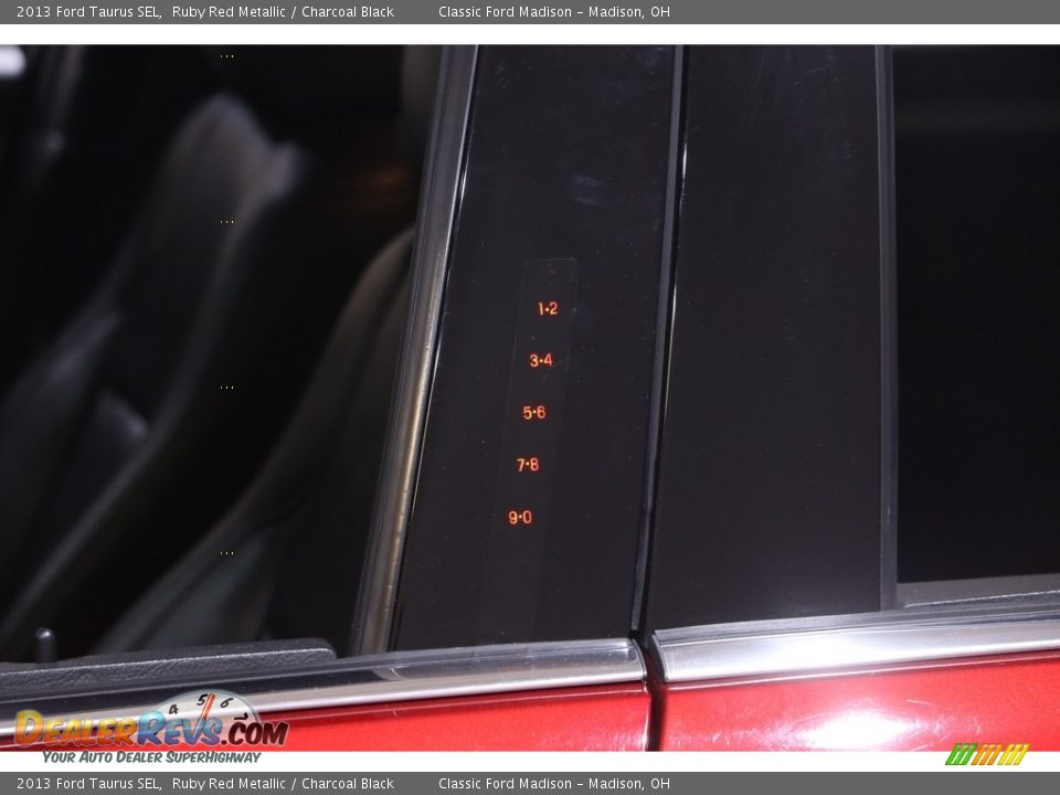 2013 Ford Taurus SEL Ruby Red Metallic / Charcoal Black Photo #4