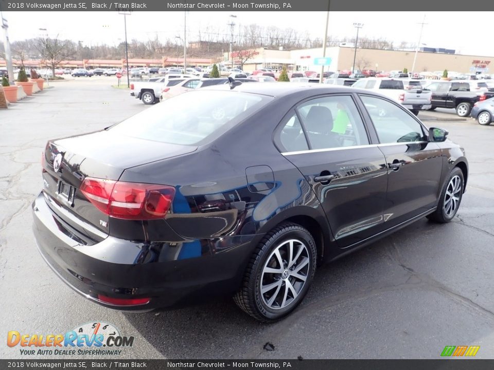 2018 Volkswagen Jetta SE Black / Titan Black Photo #9