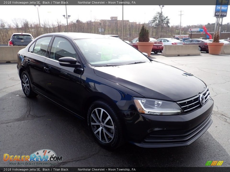 2018 Volkswagen Jetta SE Black / Titan Black Photo #11