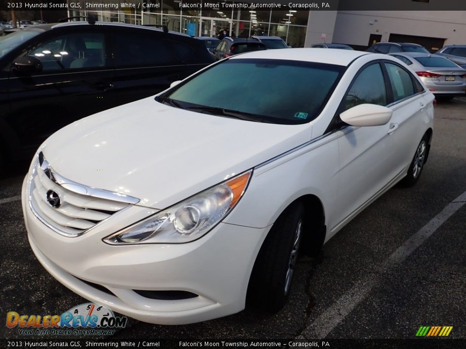 2013 Hyundai Sonata GLS Shimmering White / Camel Photo #1