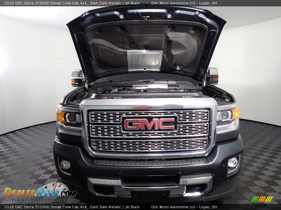 2018 GMC Sierra 3500HD Denali Crew Cab 4x4 Dark Slate Metallic / Jet Black Photo #9