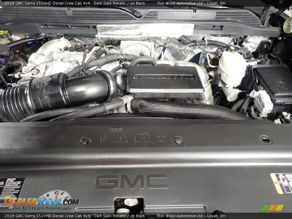 2018 GMC Sierra 3500HD Denali Crew Cab 4x4 6.6 Liter OHV 32-Valve Duramax Turbo-Diesel V8 Engine Photo #10