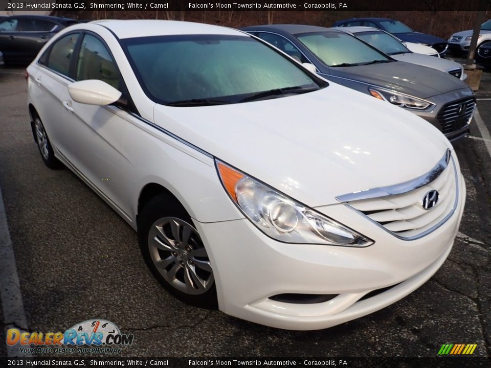 2013 Hyundai Sonata GLS Shimmering White / Camel Photo #4