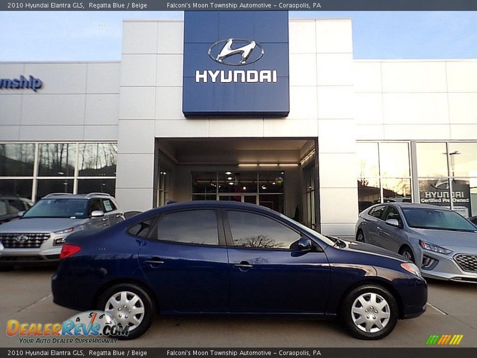 2010 Hyundai Elantra GLS Regatta Blue / Beige Photo #1