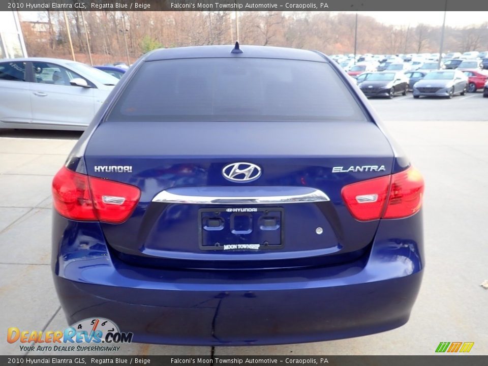 2010 Hyundai Elantra GLS Regatta Blue / Beige Photo #3