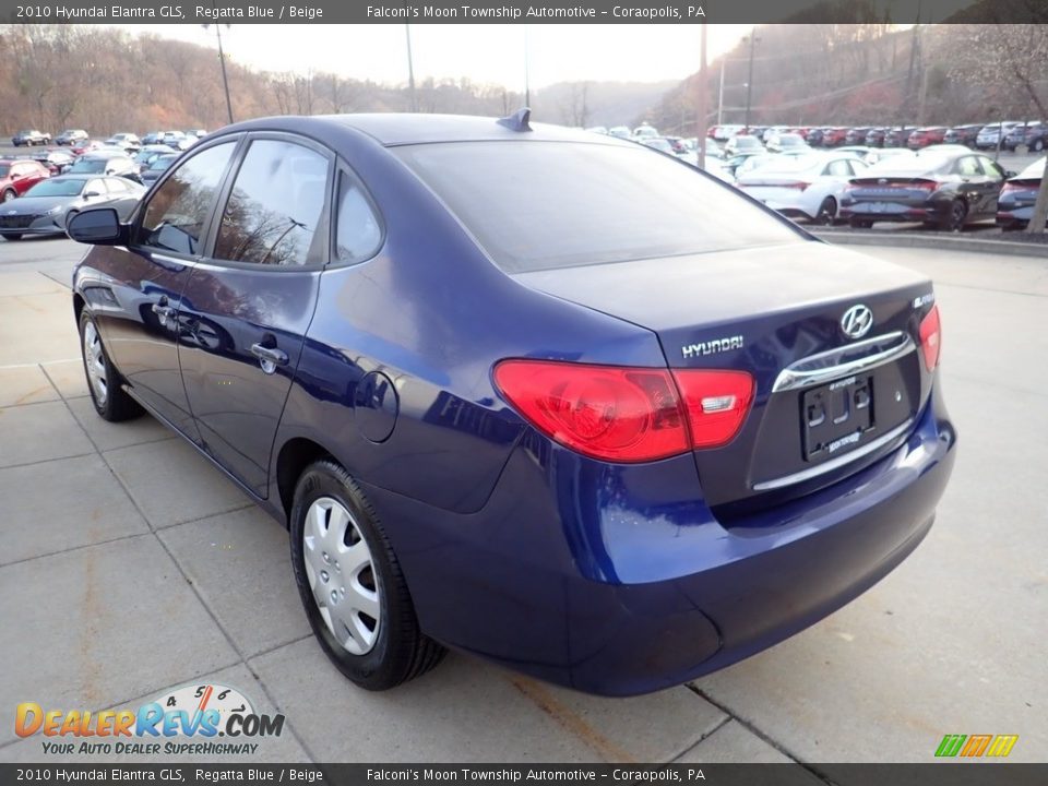 2010 Hyundai Elantra GLS Regatta Blue / Beige Photo #4