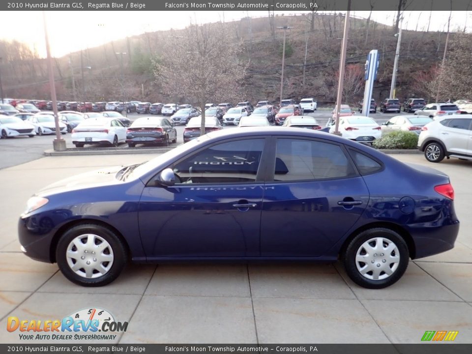 2010 Hyundai Elantra GLS Regatta Blue / Beige Photo #5