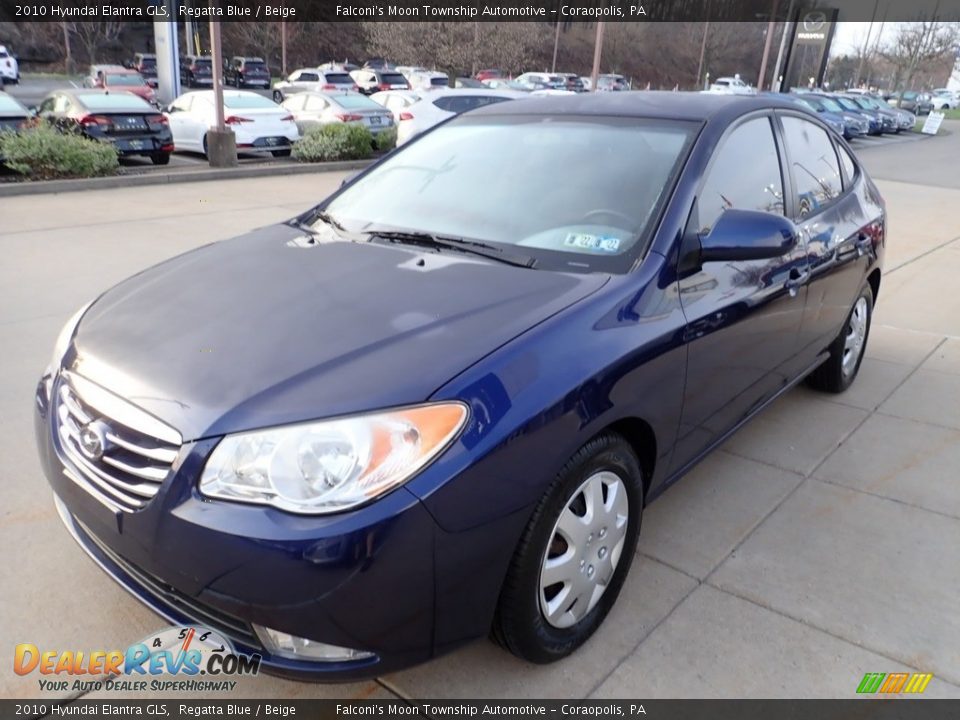 2010 Hyundai Elantra GLS Regatta Blue / Beige Photo #6