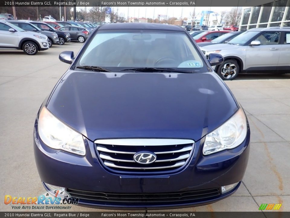 2010 Hyundai Elantra GLS Regatta Blue / Beige Photo #7