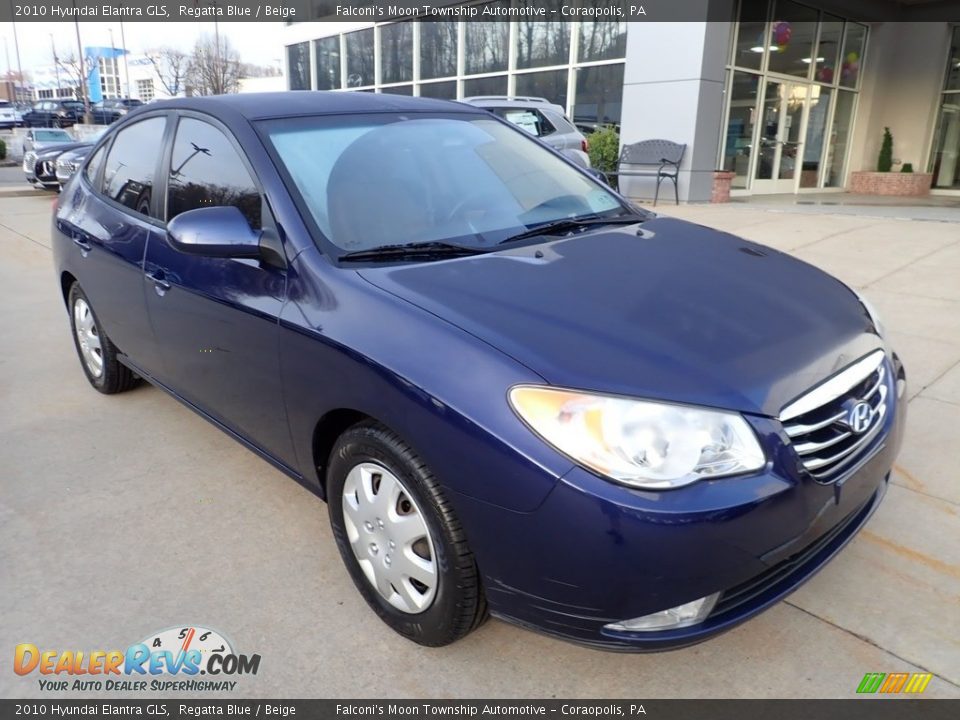 2010 Hyundai Elantra GLS Regatta Blue / Beige Photo #8