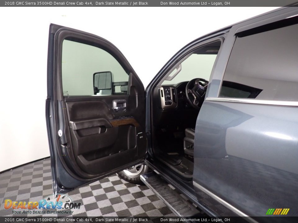 2018 GMC Sierra 3500HD Denali Crew Cab 4x4 Dark Slate Metallic / Jet Black Photo #21