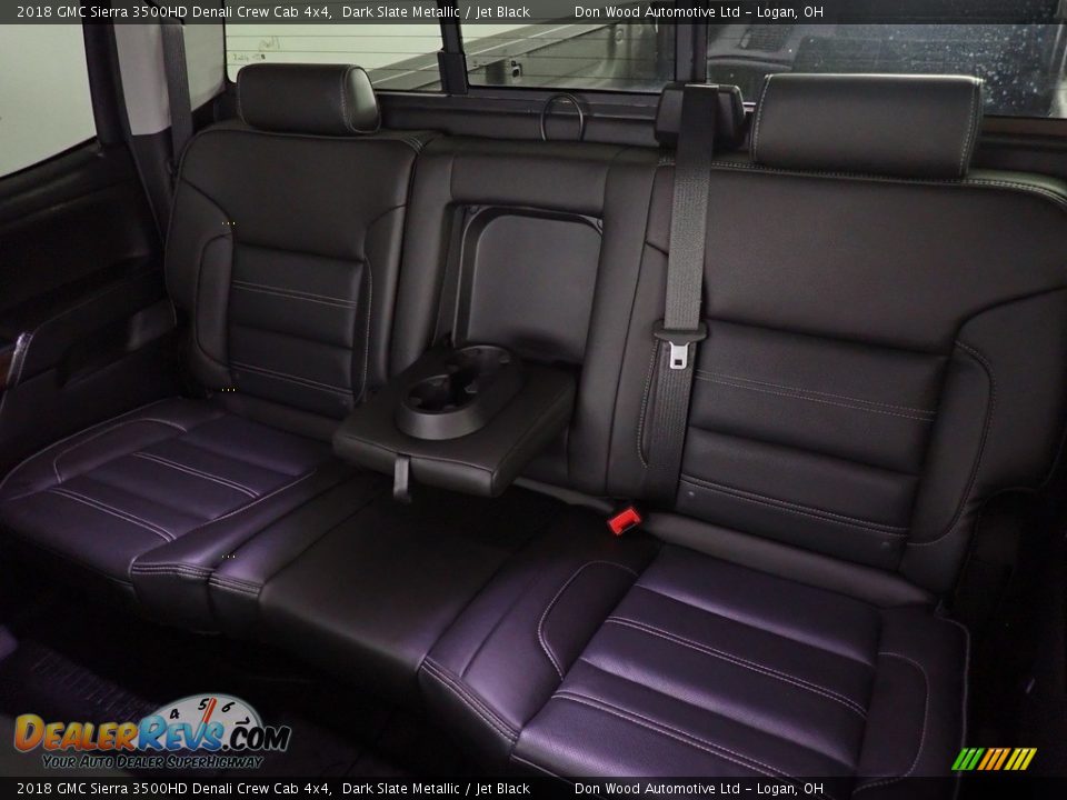 Rear Seat of 2018 GMC Sierra 3500HD Denali Crew Cab 4x4 Photo #26