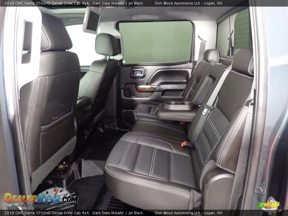 Rear Seat of 2018 GMC Sierra 3500HD Denali Crew Cab 4x4 Photo #28