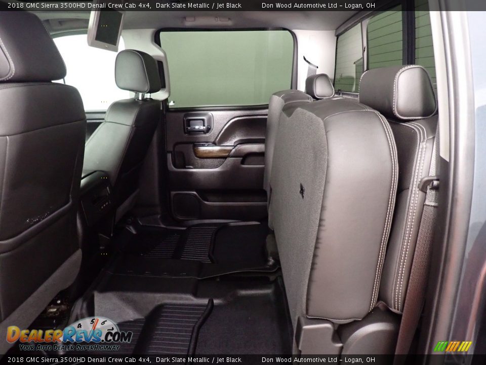 Rear Seat of 2018 GMC Sierra 3500HD Denali Crew Cab 4x4 Photo #29
