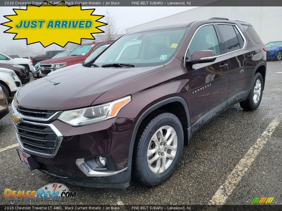 2018 Chevrolet Traverse LT AWD Black Currant Metallic / Jet Black Photo #1