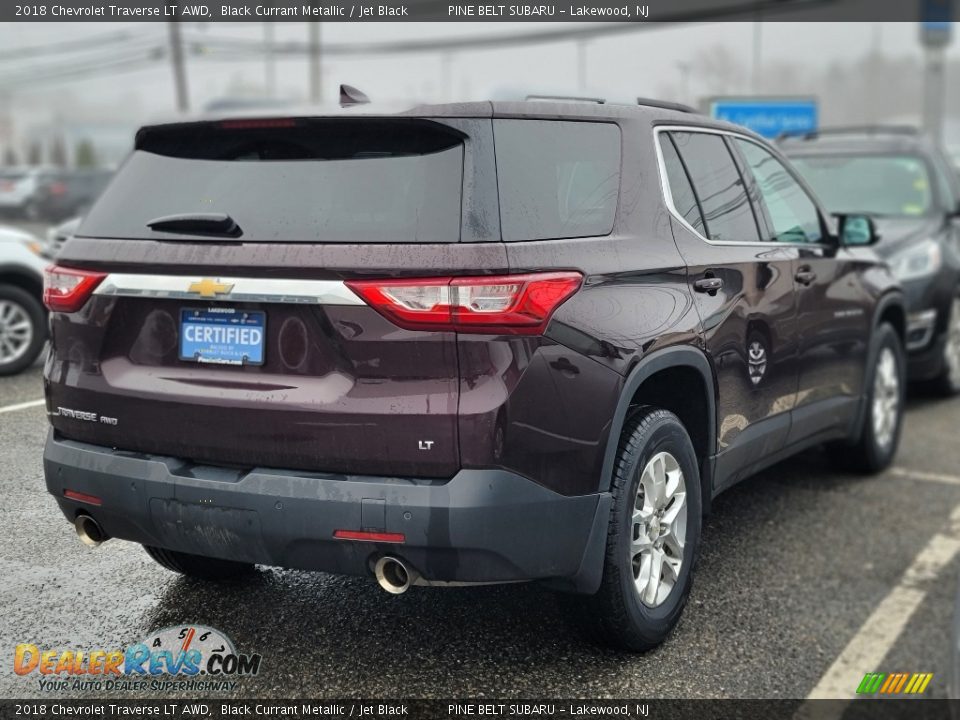 2018 Chevrolet Traverse LT AWD Black Currant Metallic / Jet Black Photo #2