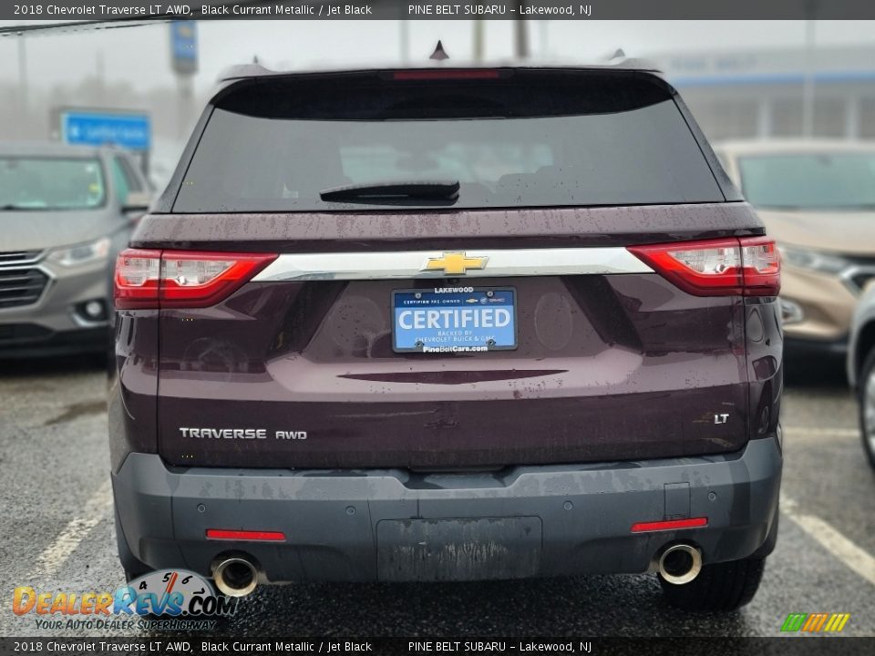 2018 Chevrolet Traverse LT AWD Black Currant Metallic / Jet Black Photo #3