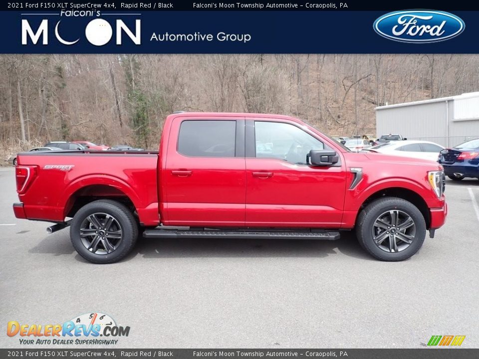 2021 Ford F150 XLT SuperCrew 4x4 Rapid Red / Black Photo #1