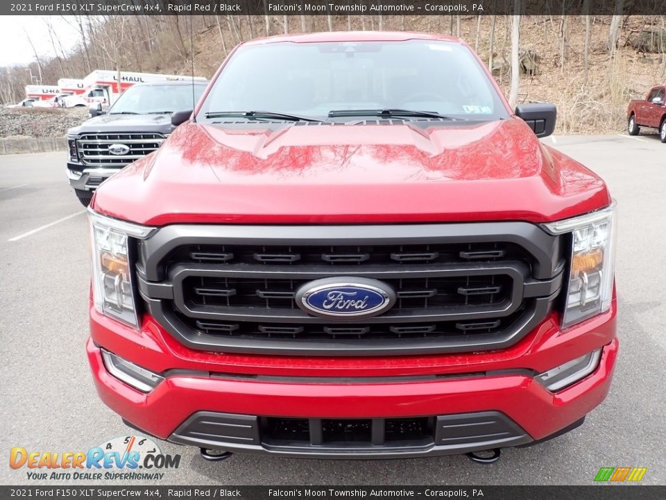 2021 Ford F150 XLT SuperCrew 4x4 Rapid Red / Black Photo #4