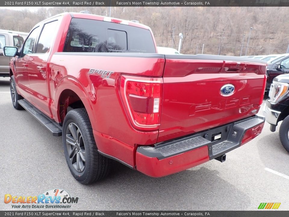 2021 Ford F150 XLT SuperCrew 4x4 Rapid Red / Black Photo #6