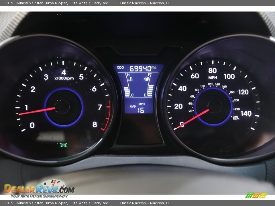 2015 Hyundai Veloster Turbo R-Spec Gauges Photo #8