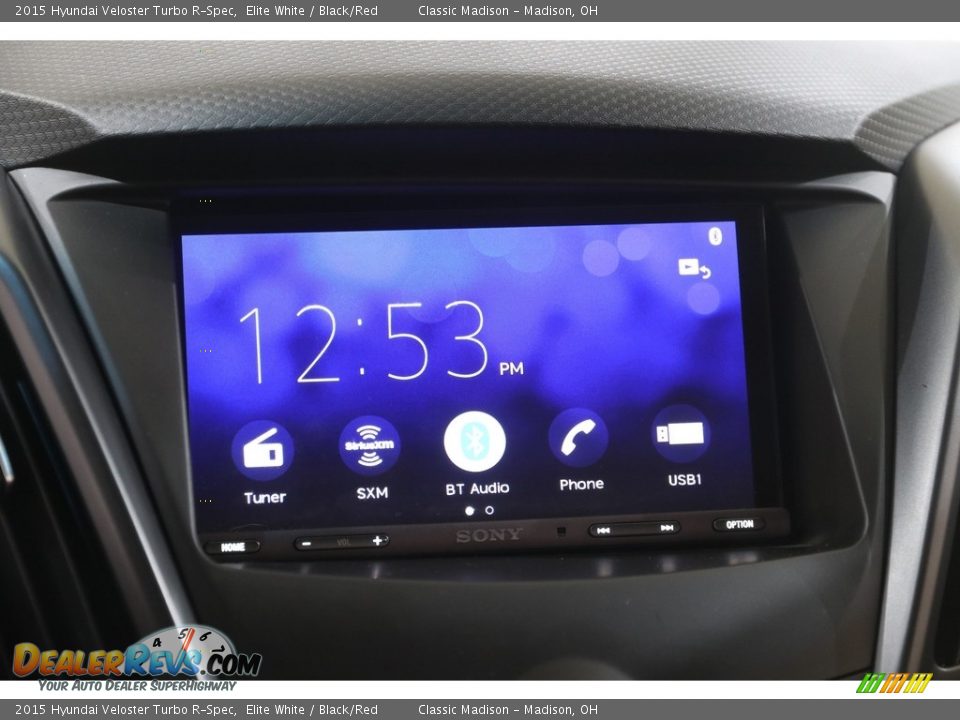 2015 Hyundai Veloster Turbo R-Spec Elite White / Black/Red Photo #10