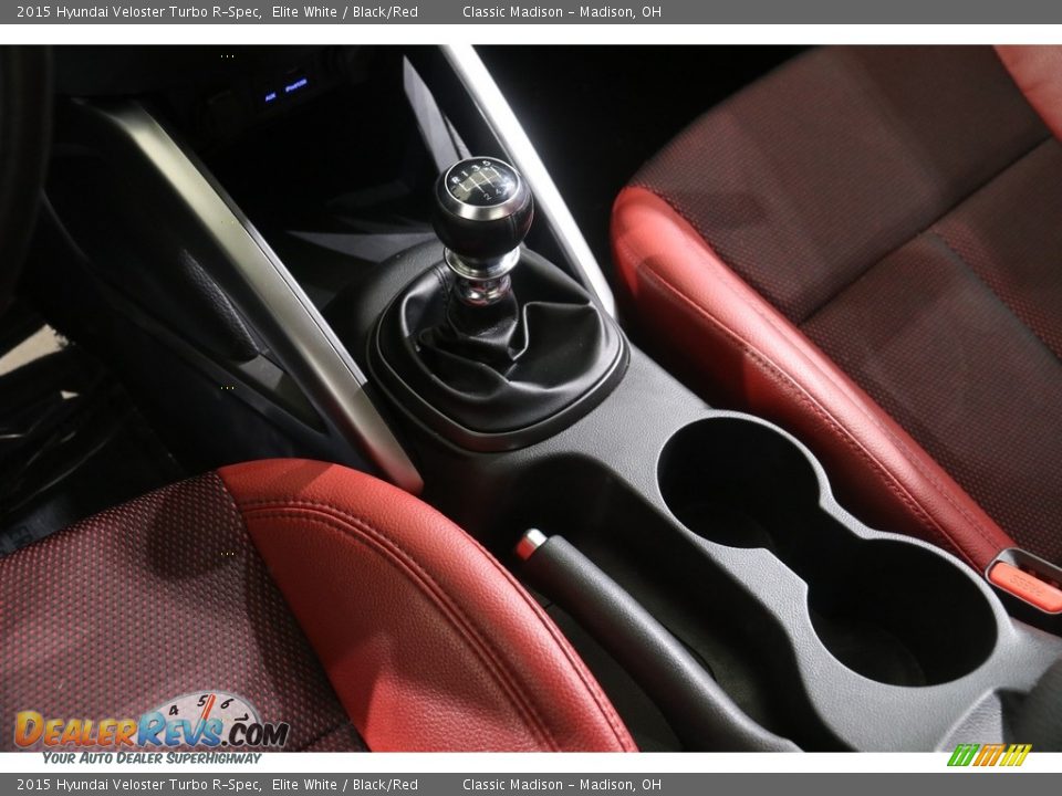 2015 Hyundai Veloster Turbo R-Spec Elite White / Black/Red Photo #14