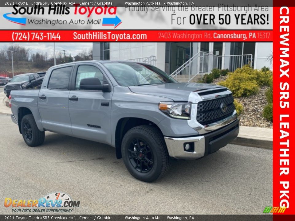 2021 Toyota Tundra SR5 CrewMax 4x4 Cement / Graphite Photo #1