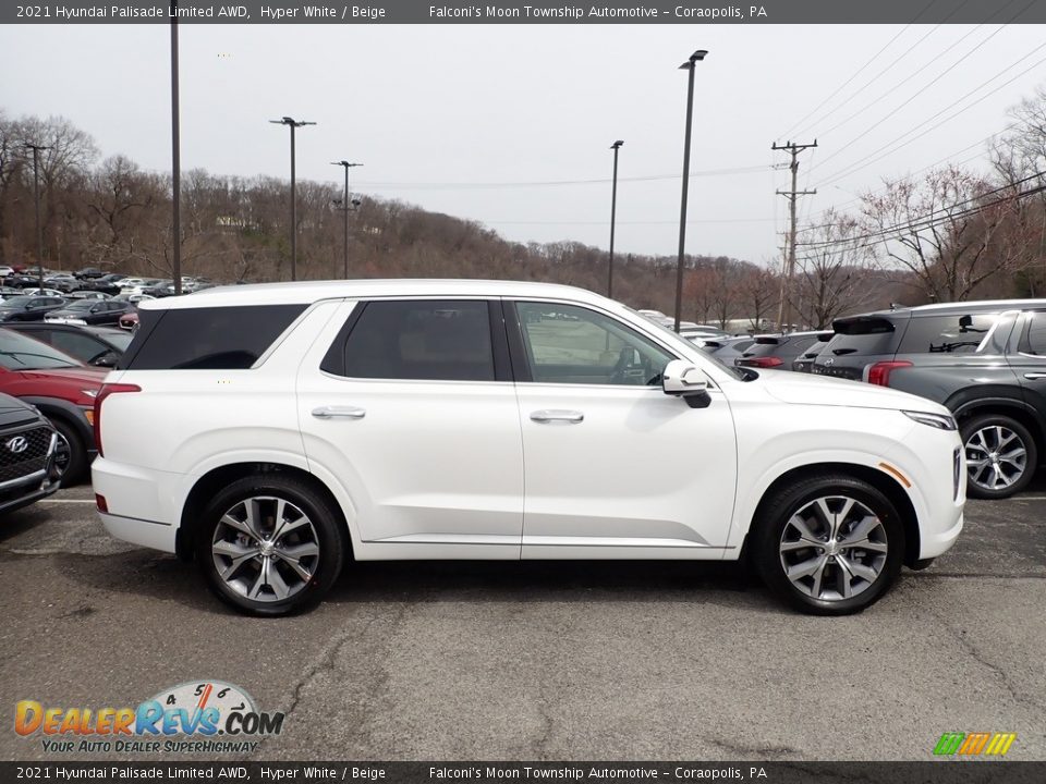 2021 Hyundai Palisade Limited AWD Hyper White / Beige Photo #1