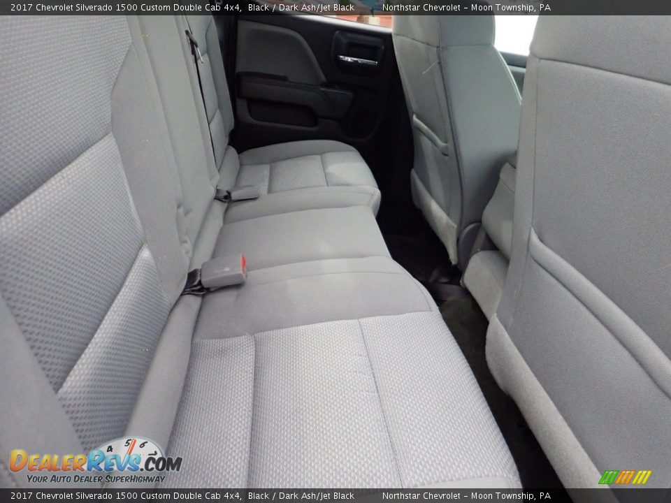 2017 Chevrolet Silverado 1500 Custom Double Cab 4x4 Black / Dark Ash/Jet Black Photo #17