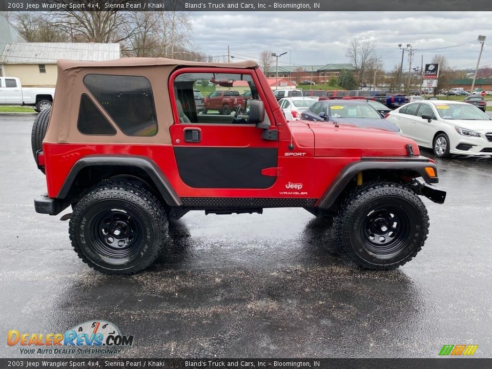 2003 Jeep Wrangler Sport 4x4 Sienna Pearl / Khaki Photo #5