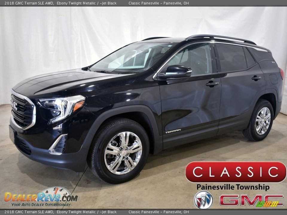 2018 GMC Terrain SLE AWD Ebony Twilight Metallic / ­Jet Black Photo #1