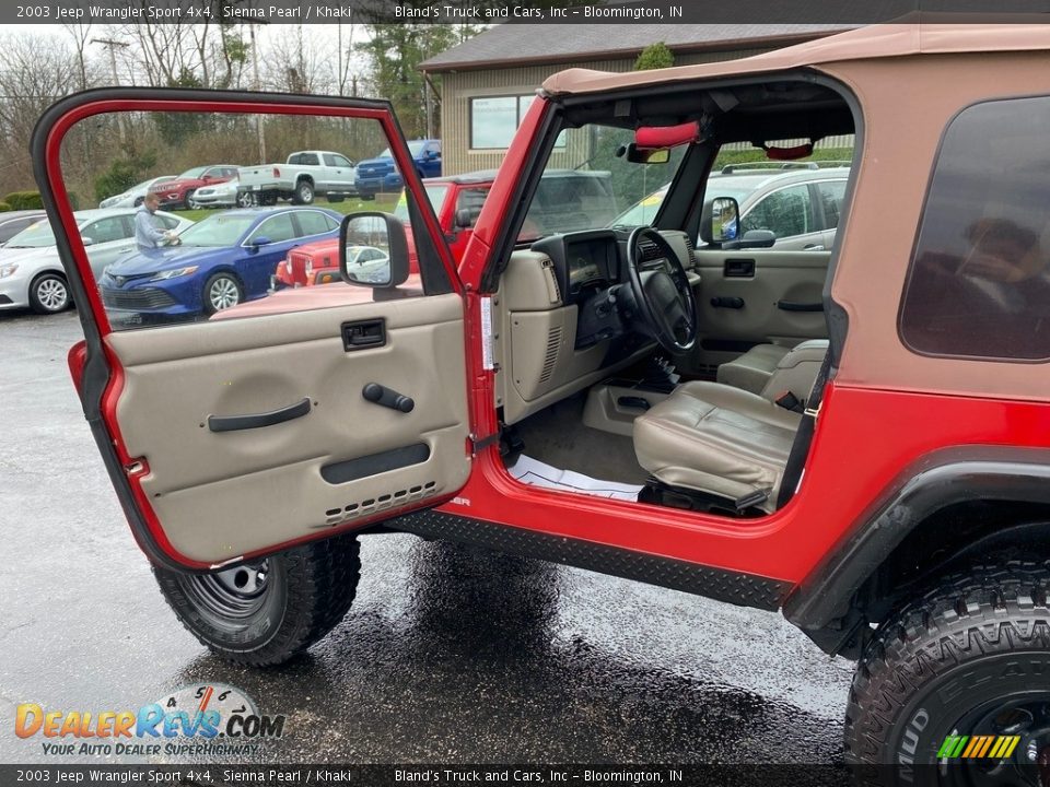 2003 Jeep Wrangler Sport 4x4 Sienna Pearl / Khaki Photo #9