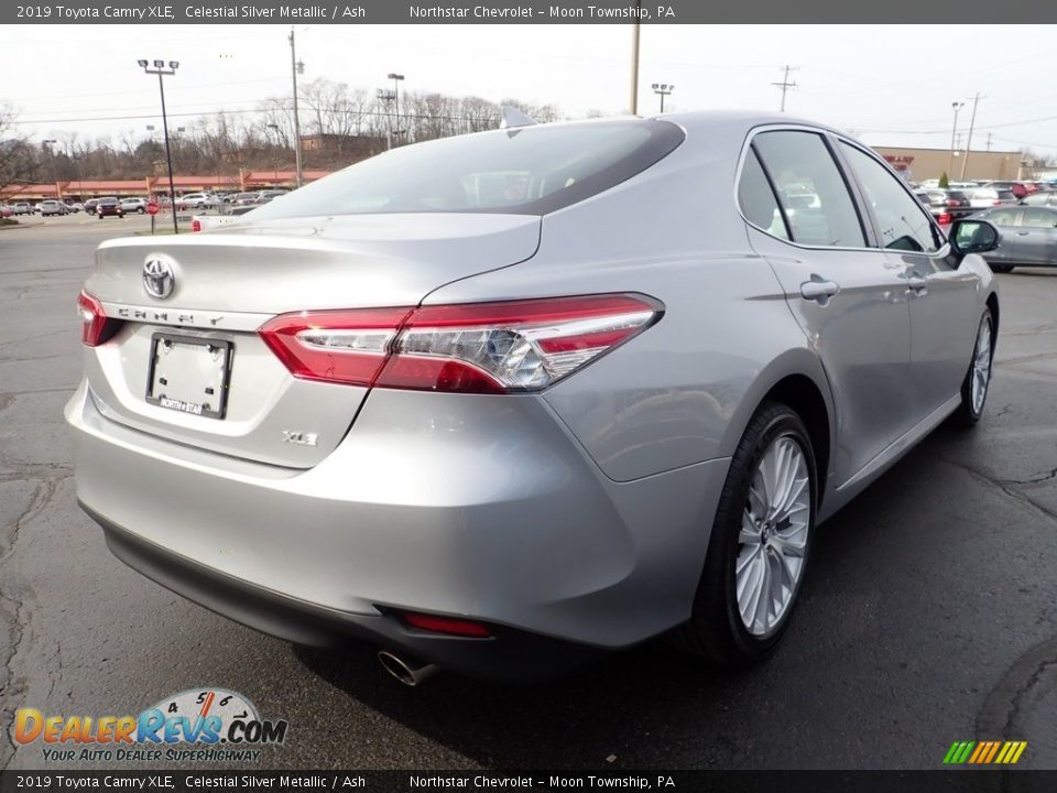 2019 Toyota Camry XLE Celestial Silver Metallic / Ash Photo #8