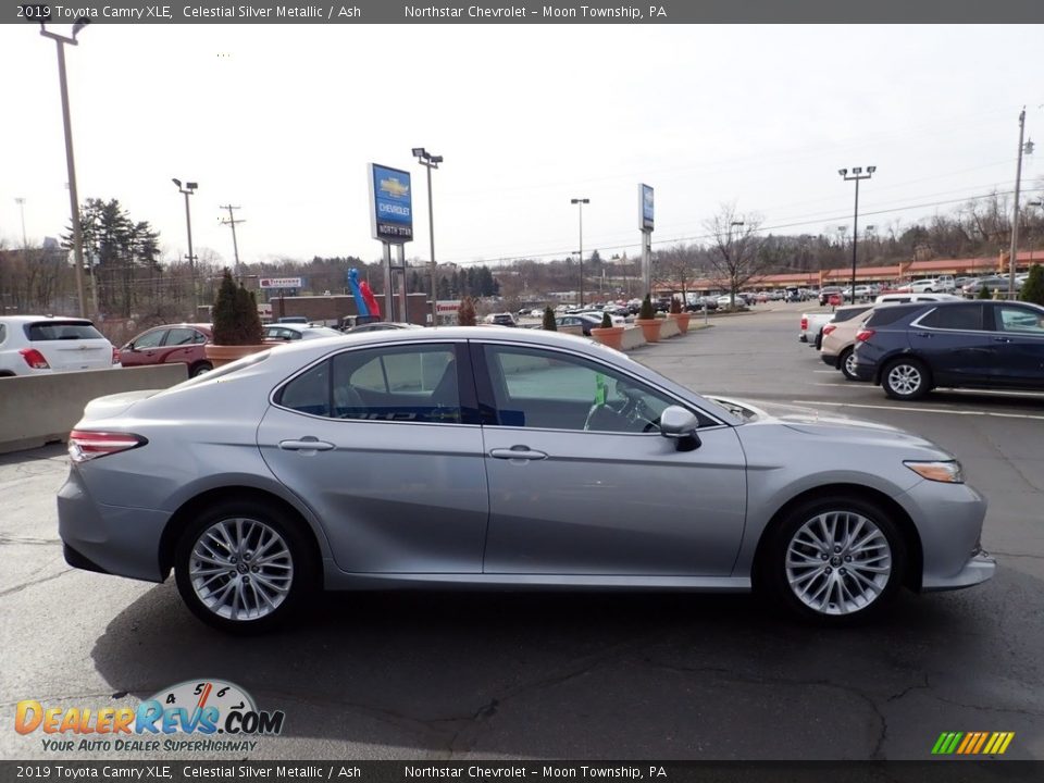 2019 Toyota Camry XLE Celestial Silver Metallic / Ash Photo #10