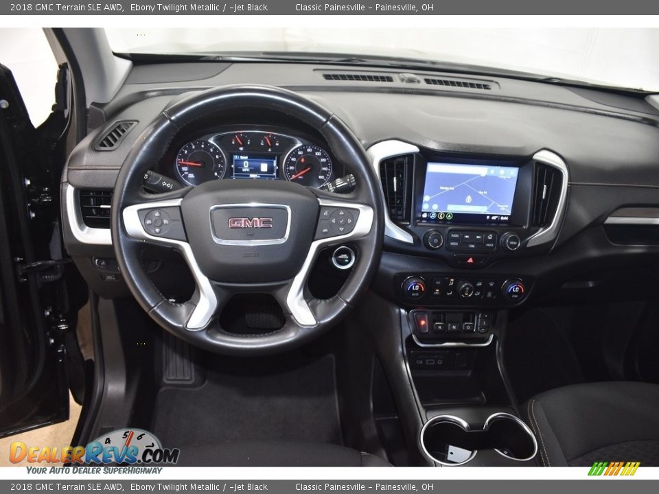 2018 GMC Terrain SLE AWD Ebony Twilight Metallic / ­Jet Black Photo #12