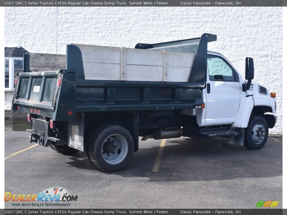 Summit White 2007 GMC C Series TopKick C4500 Regular Cab Chassis Dump Truck Photo #2