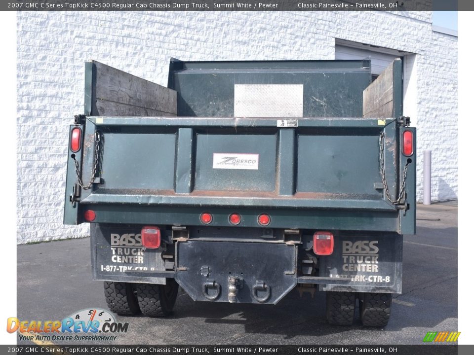 2007 GMC C Series TopKick C4500 Regular Cab Chassis Dump Truck Summit White / Pewter Photo #3